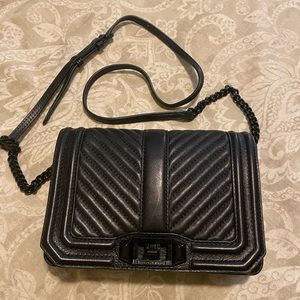 Rebecca Minkoff quilted chevron Love cross body